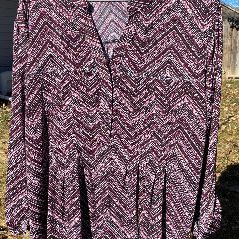 Cocomo stretchy silky top 3X